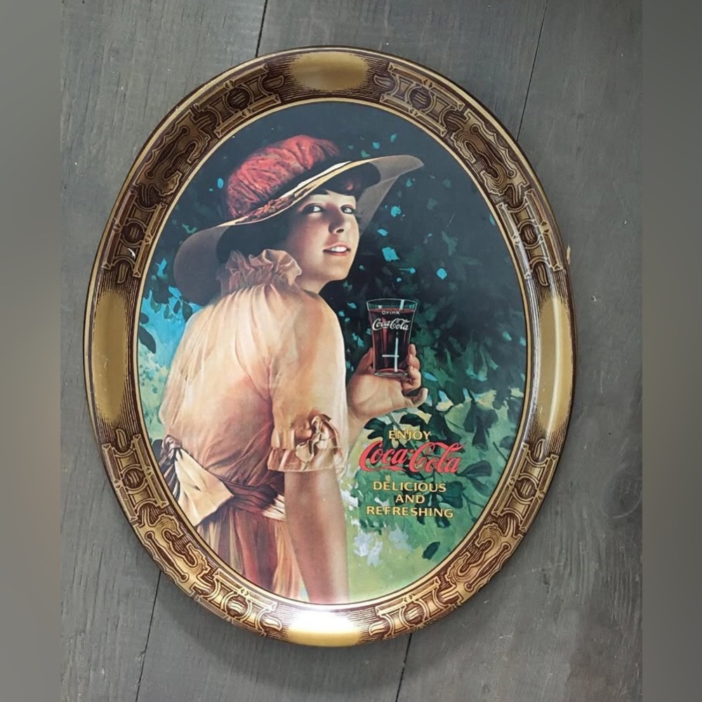1976 CocaC O L A serving tray